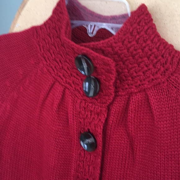 Soft True Red Sweater with bell sleeves - Picture 8 of 10